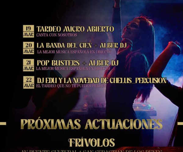 Actuaciones semanales